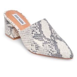Steve Madden Superior Snake Skin Mules